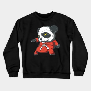 Karate Panda Retro Pandas Art Crewneck Sweatshirt